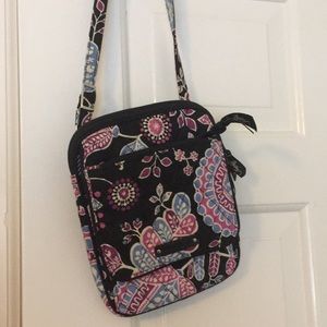 Vera Bradley black & purple crossbody